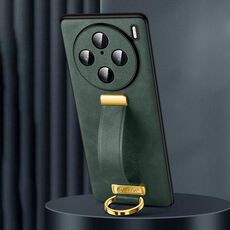 Custodia per telefono antiurto per vivo X100s Pro / X100 Pro SULADA PC + texture in pelle (verde)