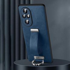 Per Honor 200 SULADA PC + Custodia per telefono antiurto in pelle con texture (blu)