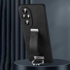 Custodia per telefono antiurto per Honor 200 Pro SULADA PC + pelle con texture in pelle (nera)