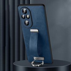 Per Honor 200 Pro SULADA PC + Custodia in pelle con texture antiurto per telefono (blu)