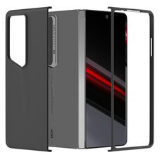 Custodia per PC per Honor Magic V2 RSR Porsche Design con copertura totale e sensazione di pelle (nera)