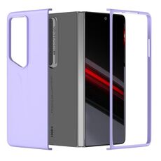 Custodia per PC per Honor Magic V2 RSR Porsche Design con copertura totale e sensazione di pelle (viola)