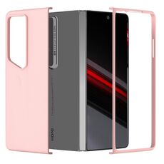 Custodia per PC per Honor Magic V2 RSR Porsche Design con copertura totale e sensazione di pelle (rosa)