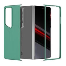 Custodia per PC per Honor Magic V2 RSR Porsche Design con copertura totale e sensazione di pelle (verde scuro)
