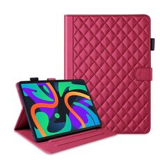 Custodia per tablet in pelle con reticolo romboidale per Lenovo Tab M11 / Xiaoxin Pad 11 2024 (rosso)