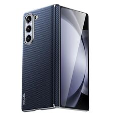 Custodia antiurto per PC SULADA 600D Kevlar Texture per Samsung Galaxy Z Fold6 (blu)