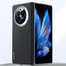 Custodia per telefono antiurto in pelle liquida SULADA per vivo X Fold3 (nera)