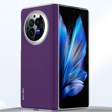 Custodia per telefono antiurto in pelle liquida SULADA per vivo X Fold3 (viola)