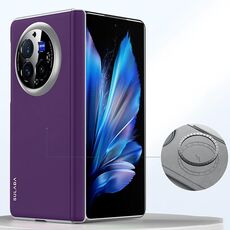 Custodia per telefono antiurto in pelle liquida SULADA per vivo X Fold3 Pro (viola)