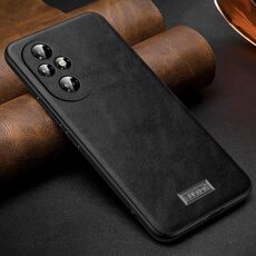 Per Honor 200 SULADA TPU antiurto + custodia per telefono in pelle fatta a mano (nera)
