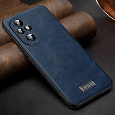 Per Honor 200 SULADA TPU antiurto + custodia per telefono in pelle fatta a mano (blu)