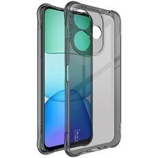 Per Xiaomi POCO M6 4G imak custodia per telefono in TPU antiurto con airbag (nero trasparente)