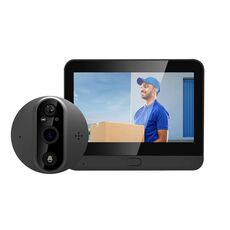 ESCAM C89 1080P Spioncino digitale intelligente da 4,3 pollici, supporto PIR grandangolare e foto per visione notturna (grigio scuro)