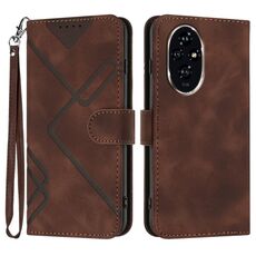 Custodia per telefono in pelle per Honor 200 Pro Line modello Skin Feel (caffè)