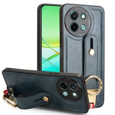 Per vivo Y38 5G / Y200i 5G Custodia per cellulare con retro in pelle (blu)