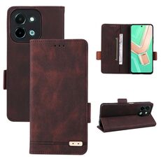 Custodia per telefono in pelle con chiusura magnetica per vivo Y28 4G (marrone)