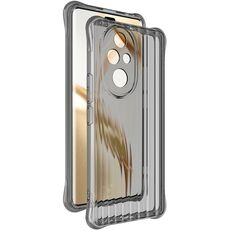 Custodia per telefono in TPU con airbag con texture ondulata IMAK per Honor 200 Pro (nero trasparente)