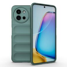 Per vivo Y200i / Y200T Magic Shield TPU + custodia per telefono in flanella (verde scuro)