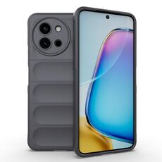 Per vivo Y200i / Y200T Magic Shield TPU + custodia per telefono in flanella (grigio scuro)