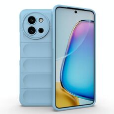 Per vivo Y200i / Y200T Magic Shield TPU + custodia per telefono in flanella (azzurro)