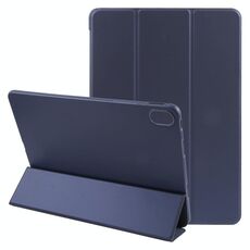 Custodia per tablet in pelle antiurto con supporto a 3 pieghe GEBEI per Huawei MatePad SE 11 (blu scuro)