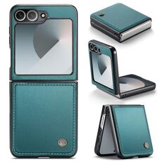 Per Samsung Galaxy Z Flip6 5G CaseMe 023 Custodia in pelle antifurto con fibbia a farfalla Litchi Texture RFID (blu perlato)