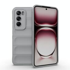 Per OPPO Reno12 Pro Global Magic Shield TPU + custodia per telefono in flanella (grigio)