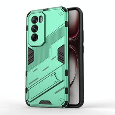 Per OPPO Reno12 Pro Global Punk Armor 2 in 1 PC + TPU Custodia per telefono con supporto (verde)