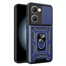 Per vivo Y03 custodia per fotocamera scorrevole design TPU + custodia per PC (blu)