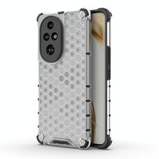 Per Honor 200 Pro Custodia protettiva antiurto per PC a nido d'ape + TPU (bianca)