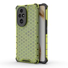 Per Honor 200 Pro Custodia protettiva antiurto per PC a nido d'ape + TPU (verde)