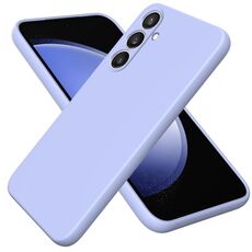 Per Samsung Galaxy S24 FE 5G Custodia in silicone liquido a colori (viola)