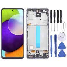 Per Samsung Galaxy A52 4G SM-A525 6,43 pollici OLED LCD Screen Digitizer assemblaggio completo con cornice (viola)