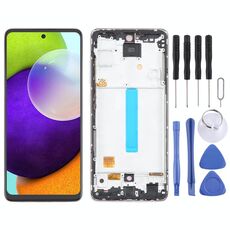 Per Samsung Galaxy A52 4G SM-A525 6,43 pollici OLED LCD Screen Digitizer assemblaggio completo con cornice (Bianco)