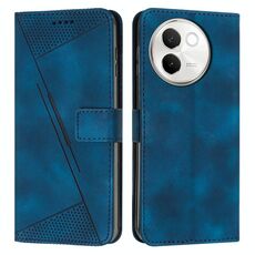 Per vivo V30e Dream Triangle Custodia in pelle per telefono con cordino (blu)