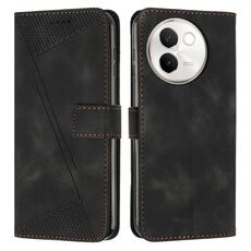 Per vivo V30e Dream Triangle Custodia in pelle per telefono con cordino (nero)