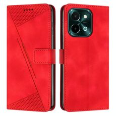 Per vivo Y28 4G Dream Triangle Custodia in pelle con cordino (rosso)