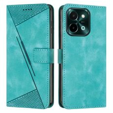 Custodia per telefono in pelle Dream Triangle per vivo Y28 4G con cordino (verde)