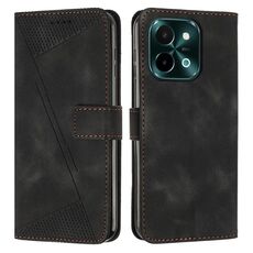 Per vivo Y28 4G Dream Triangle Custodia in pelle per telefono con cordino (nero)