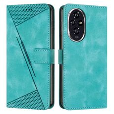Per Honor 200 Pro Custodia per cellulare in pelle Dream Triangle con cordino (verde)