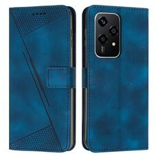 Per Honor 200 Lite Custodia per cellulare in pelle Global Dream Triangle con cordino (blu)