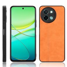 Custodia per telefono con cover posteriore cucita per vivo Y38 / Y200i (giallo)