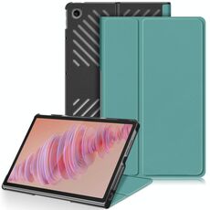 Per Lenovo Tab Plus 11.5 TB351FU Custer Custodia smart tablet in pelle 3 pieghevoli Pure Color (verde)