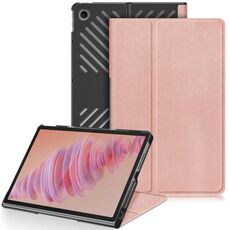 Per Lenovo Tab Plus 11.5 TB351FU Custer Custodia smart tablet in pelle 3 pieghevoli Pure Color (oro rosa)