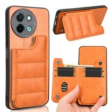 Custodia per telefono con borsa per carta da cucito modello mucca per vivo Y38 / Y200i (arancione)