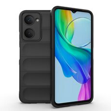 Per vivo Y03 4G Global / Y18 4G Global Custodia per telefono in TPU + flanella Magic Shield (nero)