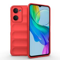 Per vivo Y03 4G Global / Y18 4G Global Custodia per telefono in TPU + flanella Magic Shield (rosso)