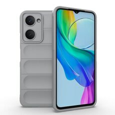 Per vivo Y03 4G Global / Y18 4G Global Custodia per telefono in TPU + flanella Magic Shield (grigio)