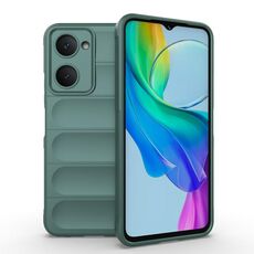 Per vivo Y03 4G Global / Y18 4G Global Custodia per telefono in TPU + flanella Magic Shield (verde scuro)