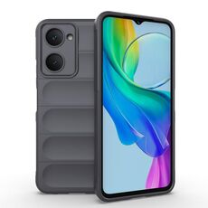 Per vivo Y03 4G Global / Y18 4G Global Custodia per telefono in TPU + flanella Magic Shield (grigio scuro)